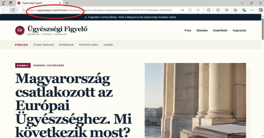 Illusztráció a 2026. szeptember 9-én megjelent kiemelt biztonsági figyelmeztetéshez, riasztáshoz DR. PÁLFY ADRIENN és Magyarország Ügyészségének nevével visszaélő ransomware támadásokkal kapcsolatban